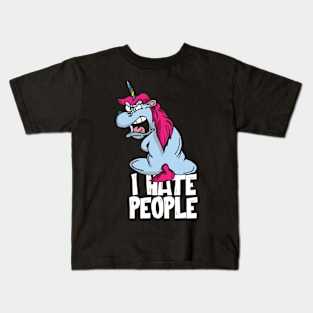 I hate People Unicorn Kids T-Shirt